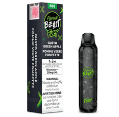 *EXCISED* RTL - Flavour Beast Fury Disposable Vape Gusto Green Apple - Flavour Beast