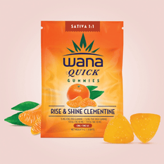 Edibles Solids - MB - Wana Quick Rise & Shine Clementine THC-CBG Gummies - Format: - Wana