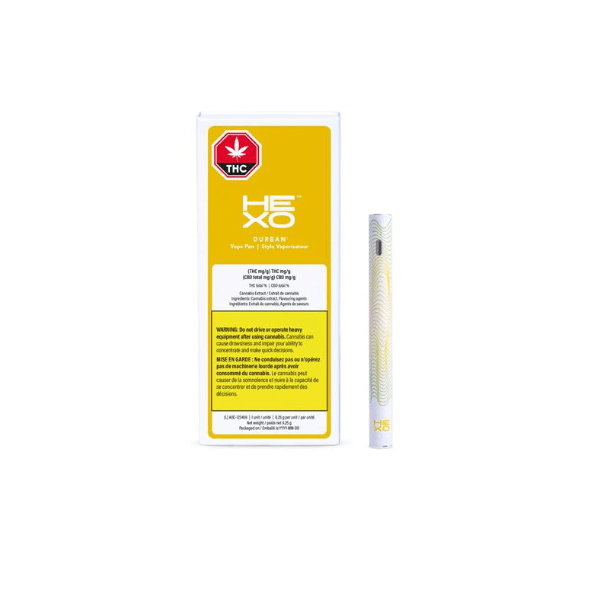 Extracts Inhaled - AB - Hexo Durban THC Disposable Vape Pen - Format: - Hexo