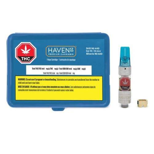 Extracts Inhaled - AB - Haven St. Premium NO. 440 Drift THC 510 Vape Cartridge - Format: - Haven St. Premium