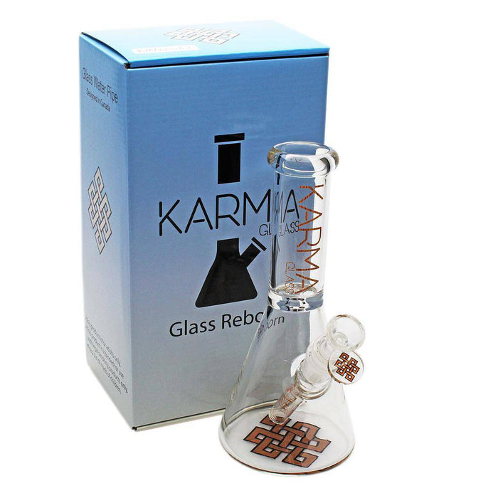 Glass Bong Good Karma 9" Skinny Beaker - Karma