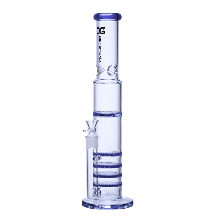Glass Bong OG Honeycomb With Spinner 17" - OG