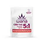 Edibles Solids - MB - Wana Classic Pomegranate Blueberry Acai Hybrid 1-5 THC-CBD Gummies - Format: - Wana