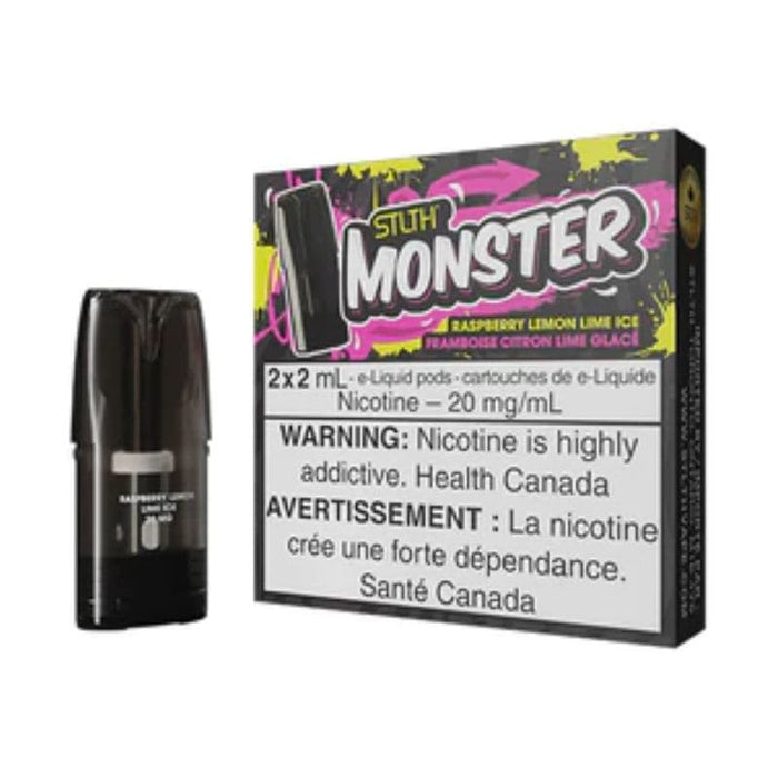 *EXCISED* RTL - STLTH Monster Pod Raspberry Lemon Lime Ice 2ml Pack of 2 Pods - STLTH