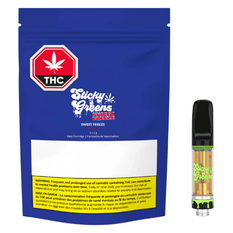 Extracts Inhaled - SK - Sticky Greens Sweet Freeze THC 510 Vape Cartridge - Format: - Sticky Greens