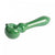 Red Eye Glass - 4.25" Admiral Handpipe with Screen - Jade Green - Red Eye Glass