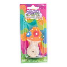 Ceramic Pipe Wacky Bowlz Flower Mushroom 3.75" - Wacky Bowlz