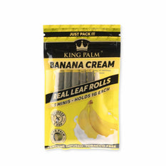 RTL - King Palm Mini Flavored Leaf Tubes Banana Cream 5 Per Pack - King Palm