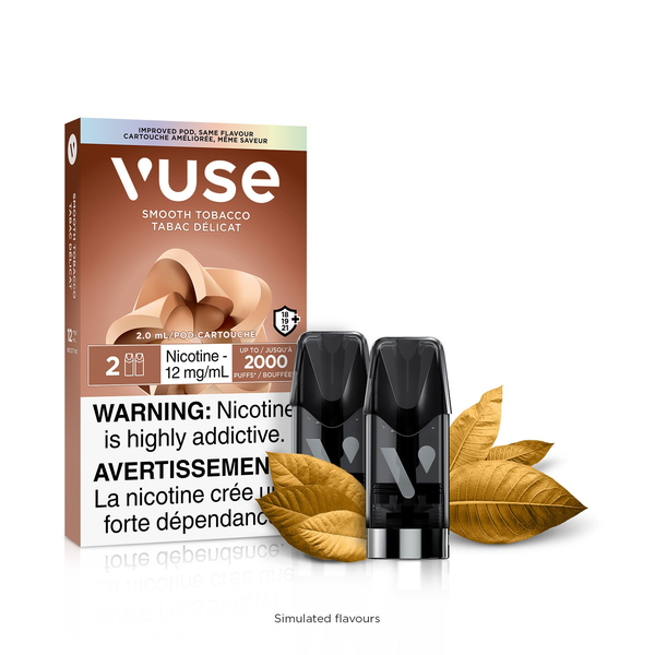 Federal *EXCISED* - Vuse ePOD 2PK Smooth Tobacco 12mg