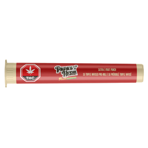 Extracts Inhaled - MB - Papa's Herb Fruit Punch Triple Infused Pre-Roll - Format: