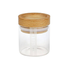RYOT Clear Jar with Silicone Seal and Beech Tray Lid - Ryot
