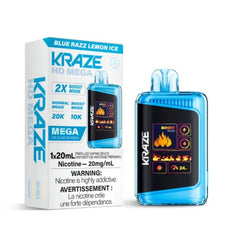 *EXCISED* RTL - Disposable Vape Kraze HD Mega 20k Puff Blue Razz Lemon Ice