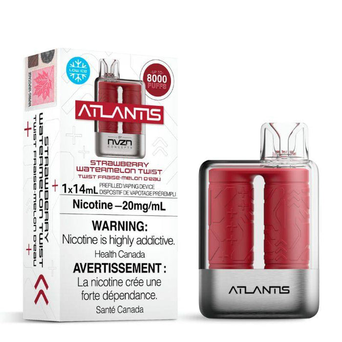 *EXCISED* RTL - Atlantis by NVZN Disposable Vape Rechargeable Strawberry Watermelon Twist - NVZN