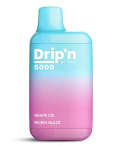 *EXCISED* RTL - Envi Drip'n Disposable Vape 5000 Puff Grape Ice - Drip'n