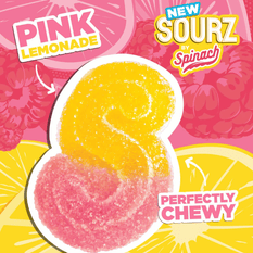 Edibles Solids - MB - Sourz by Spinach Pink Lemonade THC Gummies - Format: - Sourz by Spinach