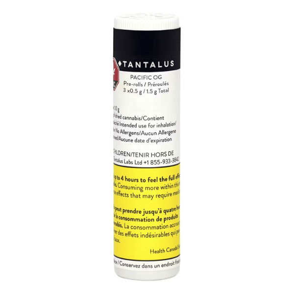 Dried Cannabis - MB - Tantalus Pacific OG Pre-Roll - Format: