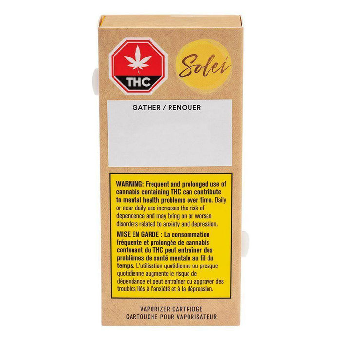 Extracts Inhaled - MB - Solei Gather THC 510 Vape Cartridge - Format: