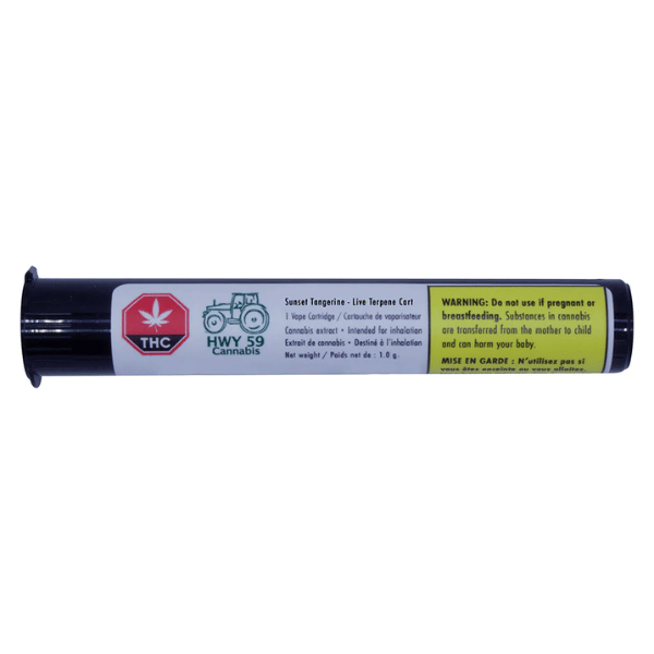Extracts Inhaled - SK - HWY 59 Sunset Tangerine Live Terpene THC 510 Vape Cartridge - Format: - HWY 59