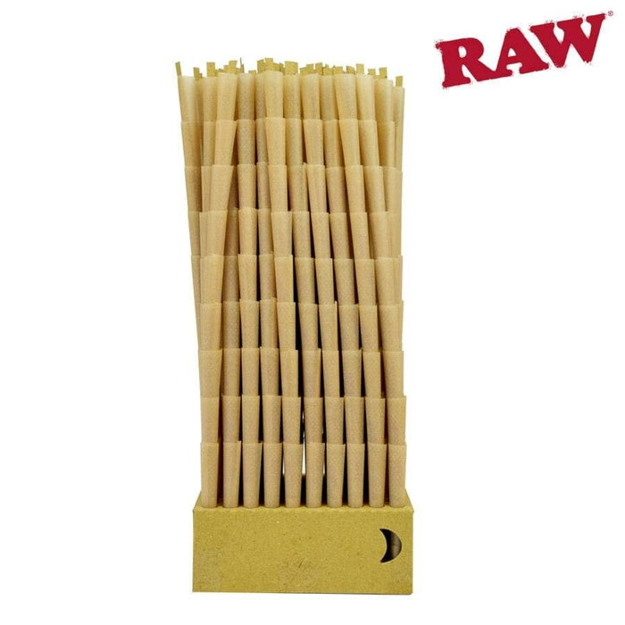 Raw Classic Natural Unrefined Pre-Rolled 1 1/4 Cones - Bulk Box/900 - Raw