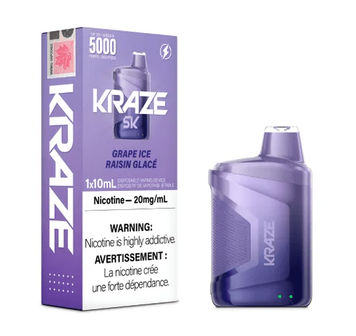 *EXCISED* RTL - Kraze 5000 Disposable Vape 5000 Puff Grape Iced - Kraze