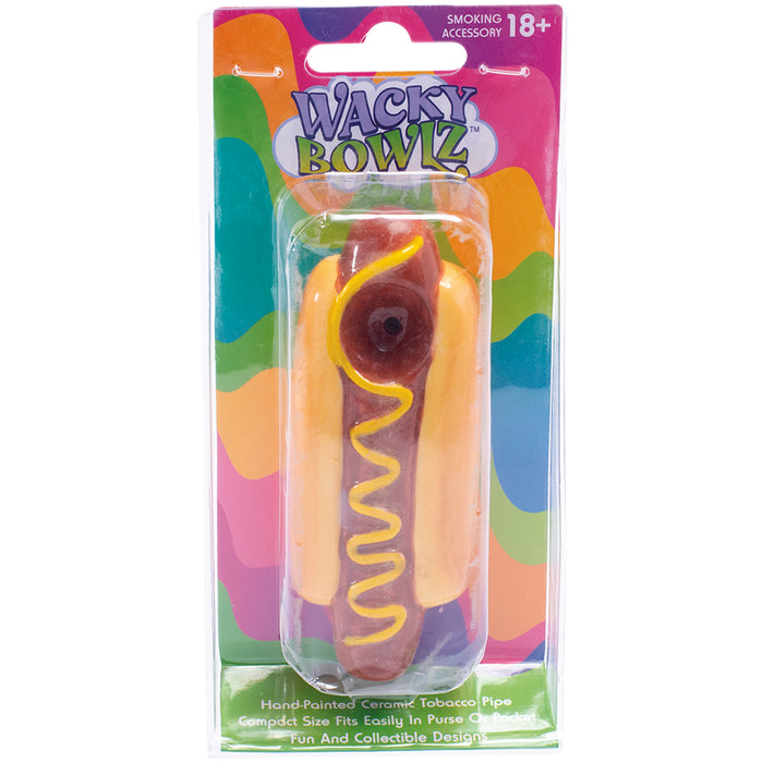 Ceramic Pipe Wacky Bowlz Hot Dog 4.5" - Wacky Bowlz