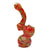 Glass Bubbler Genuine Pipe Co Reversal Stand Up Bubbler Rasta - Genuine Pipe Co.