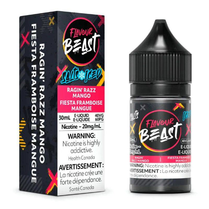 *EXCISED* Flavour Beast Salt Juice 30ml Ragin' Razz Mango Iced - Flavour Beast