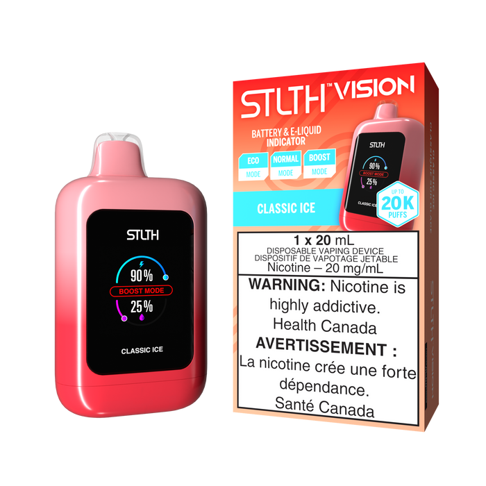 Federal *EXCISED* RTL - Disposable Vape STLTH Vision Classic Ice