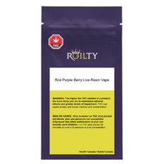 Extracts Inhaled - MB - Roilty Roil Purple Berry Live Resin THC 510 Vape Cartridge - Format: - Roilty