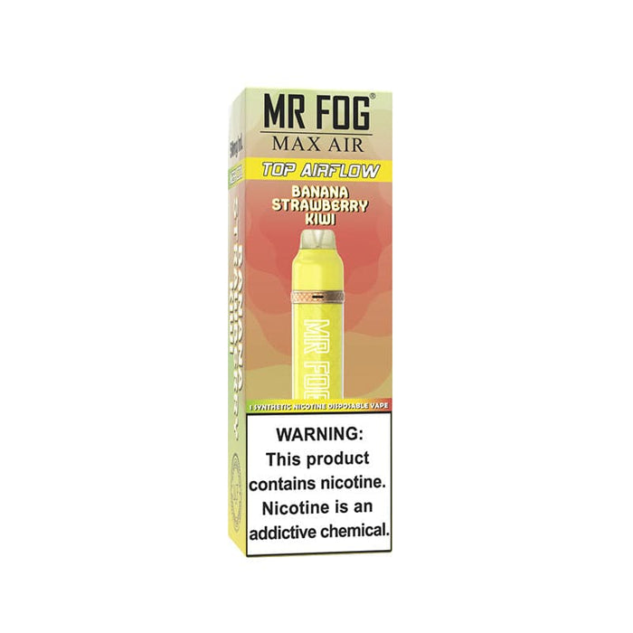 *EXCISED* RTL - Mr Fog Max Air Disposable Vape Banana Strawberry Kiwi 2500 Puffs - Mr Fog