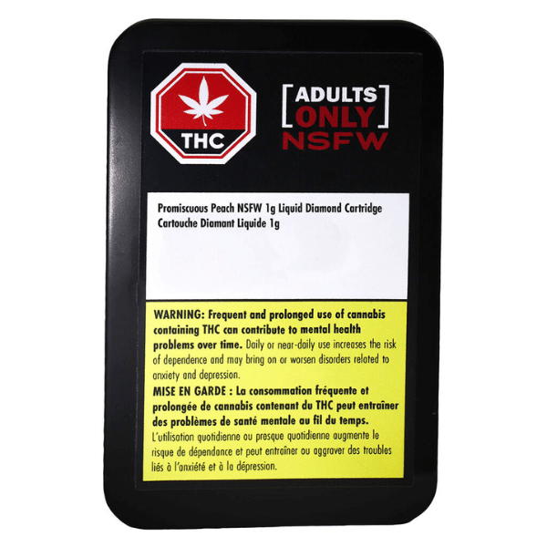 Extracts Inhaled - SK - Adults Only Promiscuous Peach NSFW Liquid Diamond THC 510 Vape Cartridge - Format: