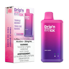 *EXCISED* RTL - Disposable Vape Drip'n by Envi EVO 10K Triple Berry 19ml - Drip'n