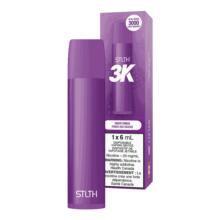 *EXCISED* RTL - STLTH 3K Disposable Vape 3000 Puff Grape Punch - STLTH