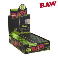 RTL - Raw Black Organic 1 1/4 Rolling Papers - Raw