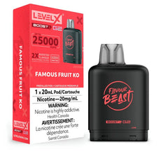 Federal *EXCISED* RTL - Nicotine Pod Flavour Beast Level X Boost G2 Famous Fruit KO