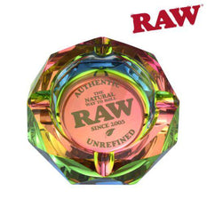 Ashtray Raw Glass Rainbow - Raw