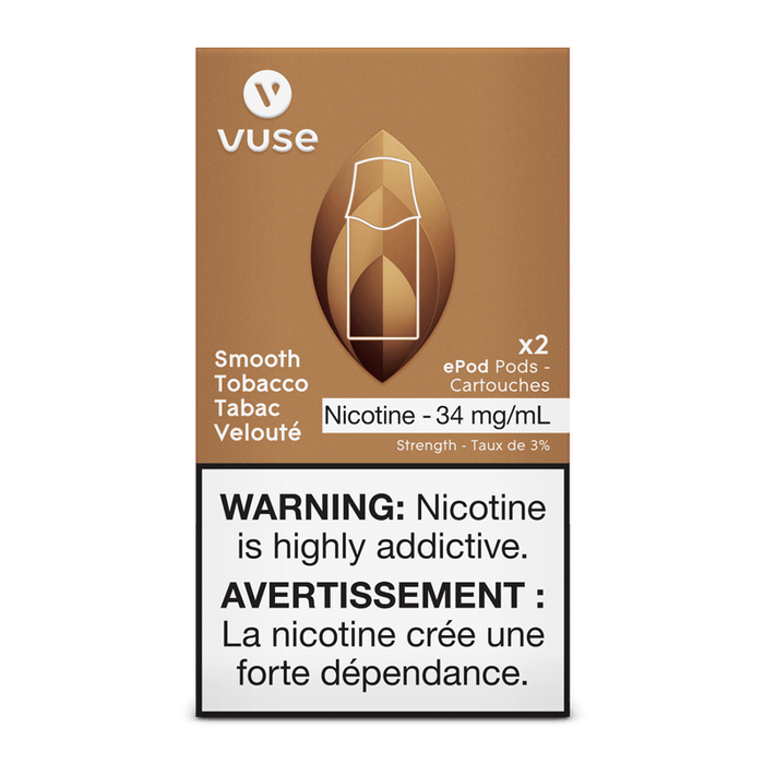 Vaping Supplies - Vuse ePOD - Smooth Tobacco - Vuse