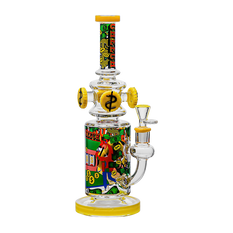 Glass Bong Cheech Glass Lets Gamble Design 13" - Cheech Glass