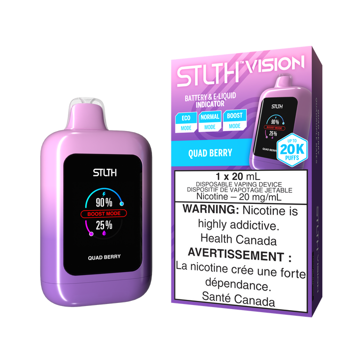 Federal *EXCISED* RTL - Disposable Vape STLTH Vision Quad Berry