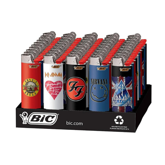 RTL - Disposable Lighters Bic Maxi Rock Bands Lighter - BIC