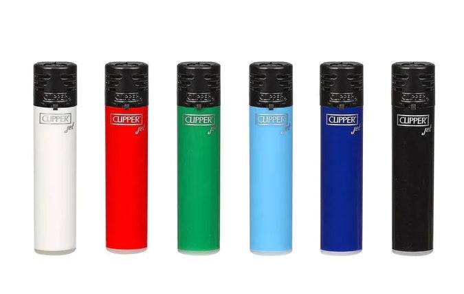 RTL - Jet Flame Lighters Clipper Mini Solid Assorted Colors - Clipper