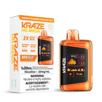 Federal *EXCISED* RTL - Disposable Vape Kraze Kraze HD Mega Mango Banana Orange Ice