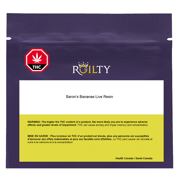 Extracts Inhaled - SK - Roilty The Baron's Bananas Live Resin - Format: - Roilty
