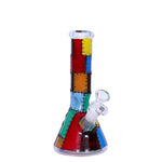 Glass Bong Karma 9" Beaker Stitched Up Design - Karma