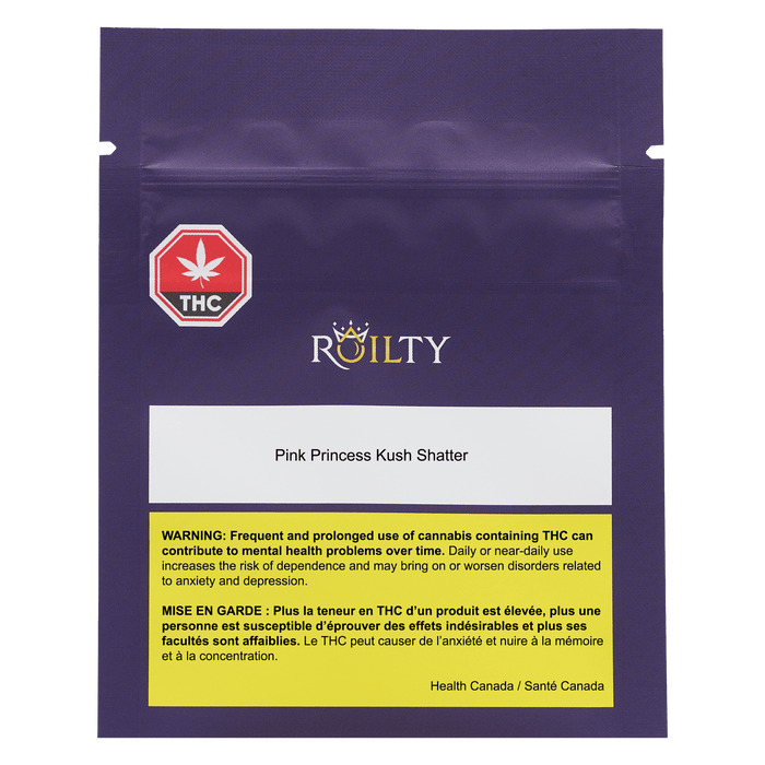 Extracts Inhaled - SK - Roilty Pink Princess Kush Shatter - Format: - Roilty