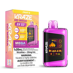 Federal *EXCISED* RTL - Disposable Vape Kraze Kraze HD Mega Fruit G