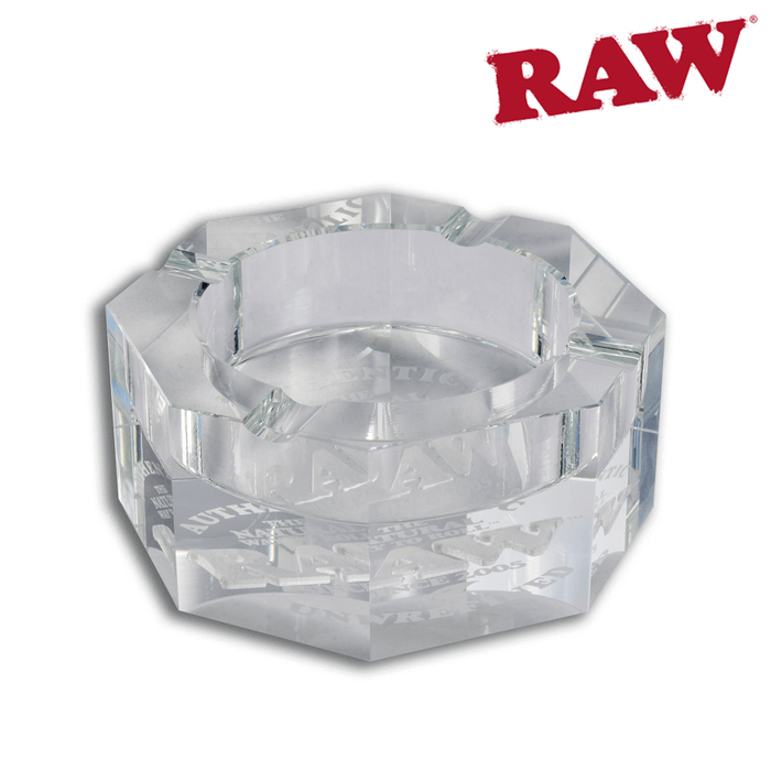 Raw Crystal Glass Ashtray - Raw