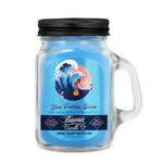 Candle Beamer Double Shot Smoke Killer Collection Blue F*#kin' Ocean Small Glass Mason Jar 4oz - Beamer