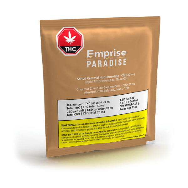 Edibles Solids - MB - Emprise in Paradise Salted Caramel Hot Chocolate CBD Beverage Mix - Format: - Emprise in Paradise