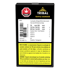 Extracts Inhaled - MB - Tribal Triple Burger Live Resin THC 510 Vape Cartridge - Format: - Tribal